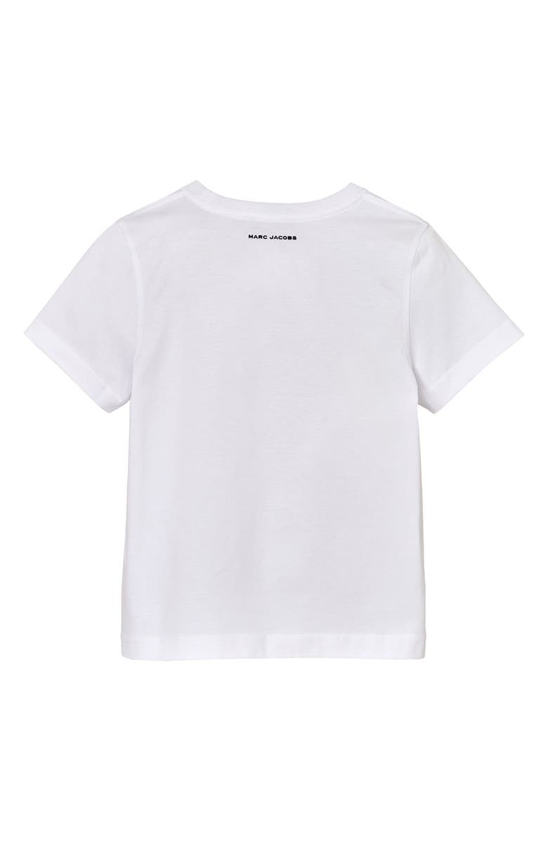Marc Jacobs Flocked Daisy Logo Slim Cut T-Shirt, Alternate, color, 