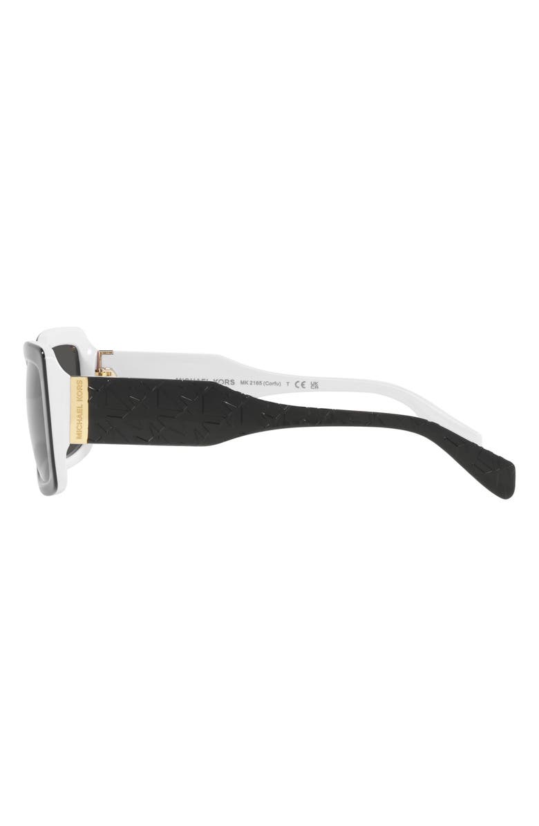 Michael Kors Corfu 56mm Rectangular Sunglasses, Alternate, color,
