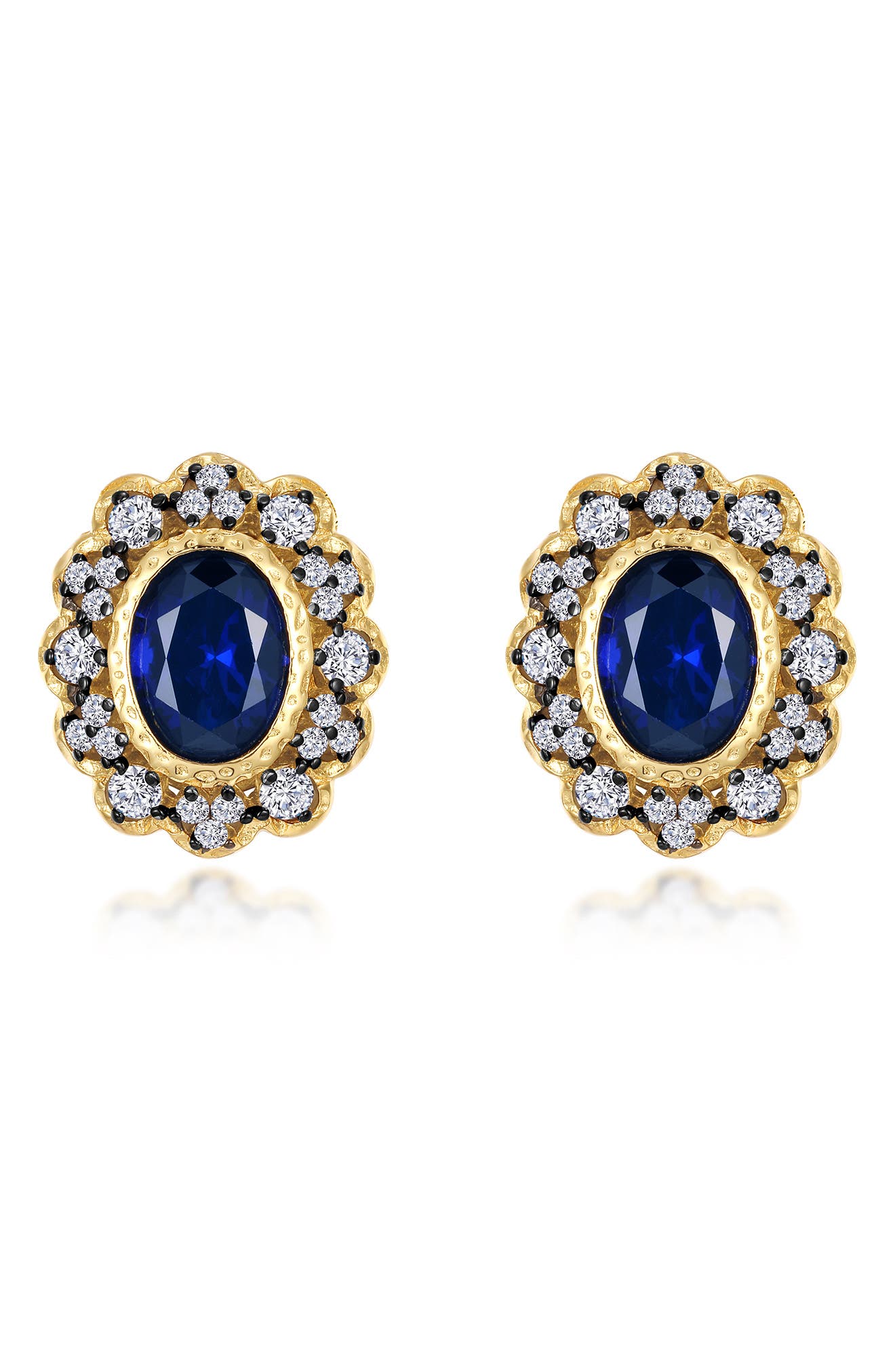 Lafonn Lab-Grown Sapphire & Simulated Diamond Stud Earrings