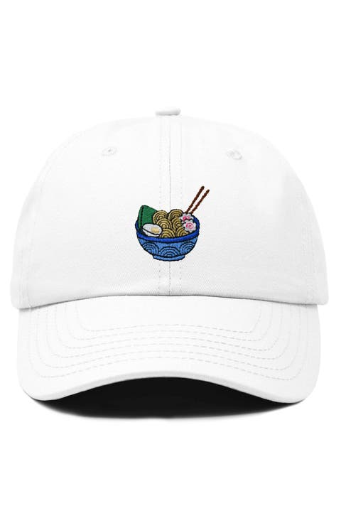 Noodles Embroidered Casual Cap