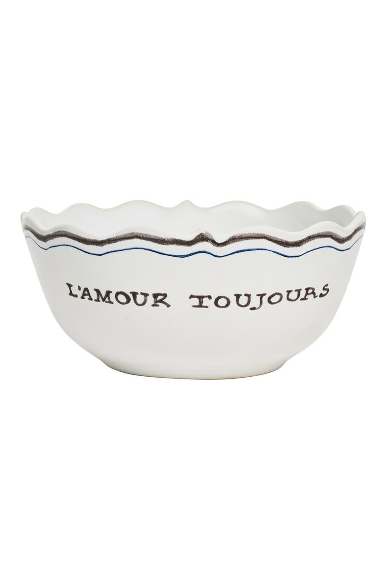 L'Amour Toujours 16-Piece Dinnerware Place Setting, Alternate, color, WHITEWASH/BLACK