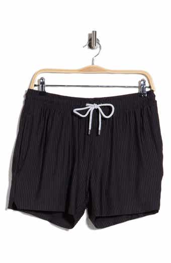 Seersucker Knit Shortie Swim Trunks