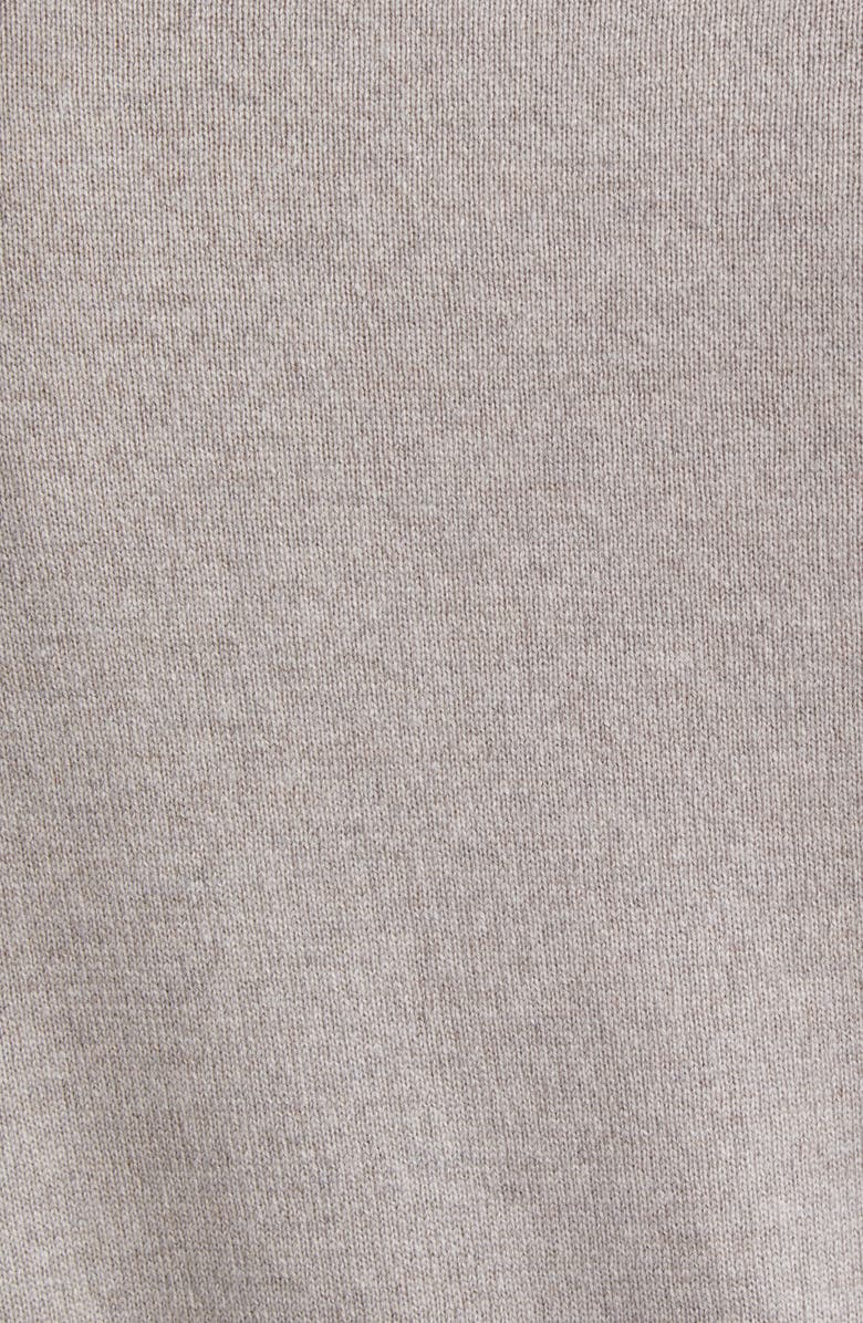 Massimo Alba Half Zip Cashmere Sweater, Alternate, color, Tortora