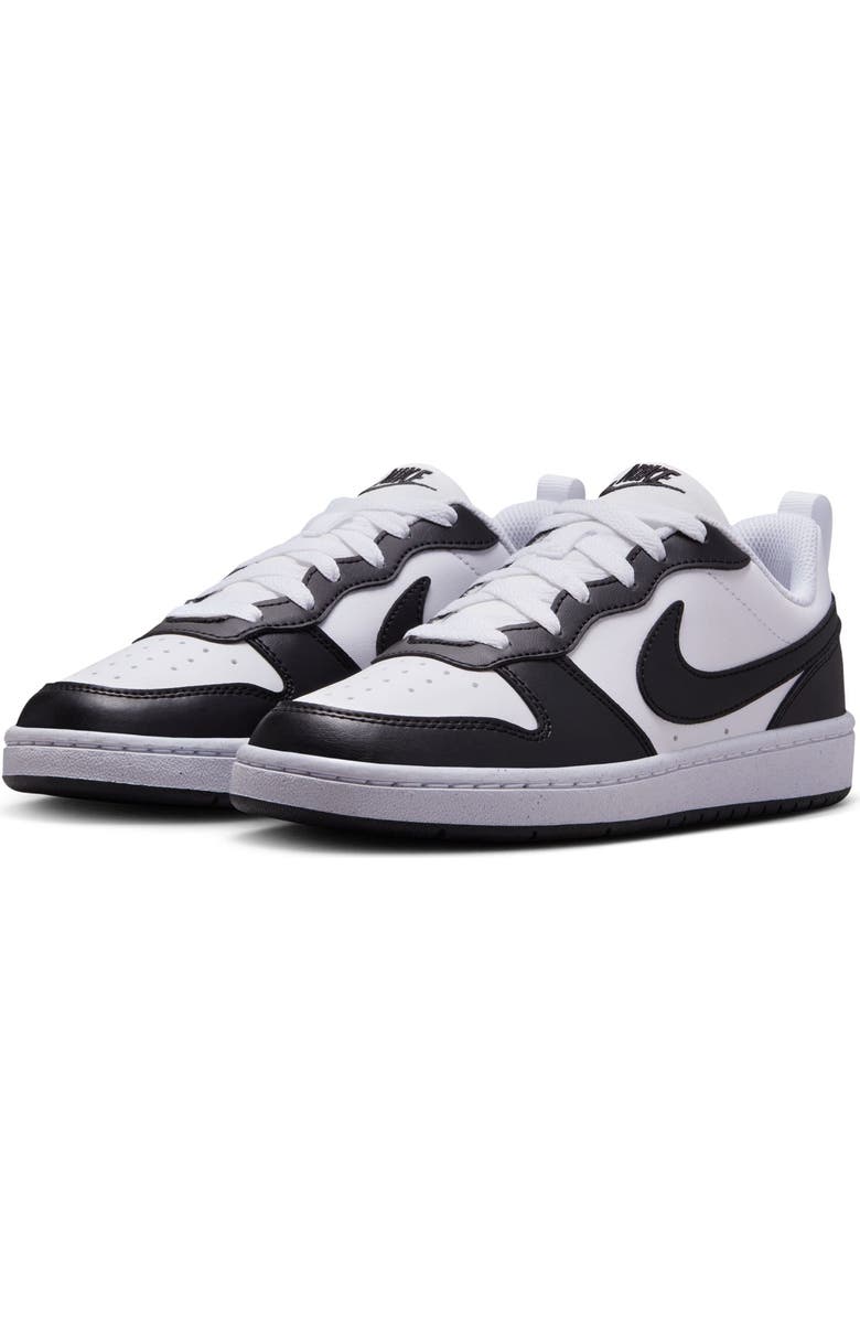 Nike Kids' Court Borough Low Top Sneaker, Main, color, White/ Black/ Black