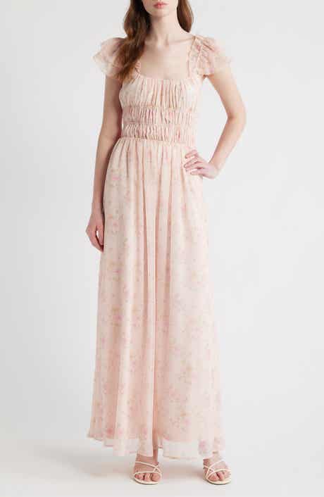 Yvette Floral Smocked Gown