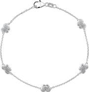 EFFY Sterling Silver Diamond Butterfly Bracelet