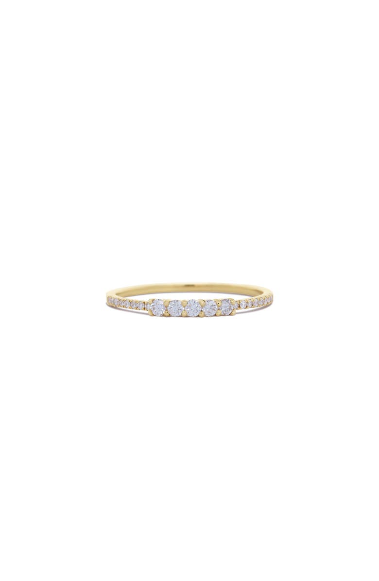 The Lovery Fine Jewelry Diamond Accent Bar Band, Main, color, White Gold