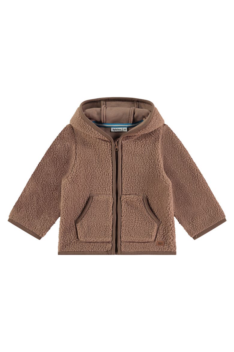Fleece Hooded Jacket, Main, color, Caramel