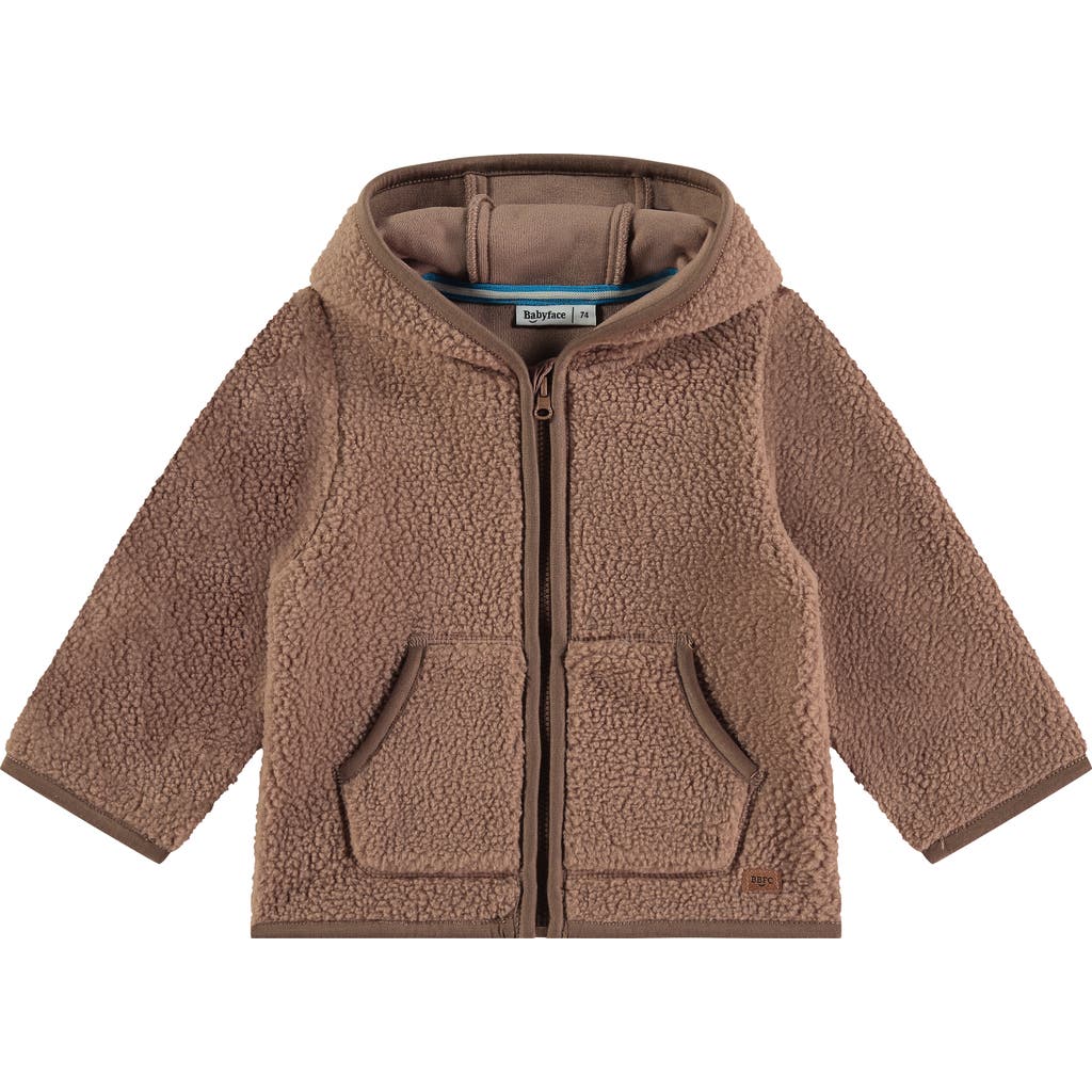 Babyface Fleece Hooded Jacket In Brown