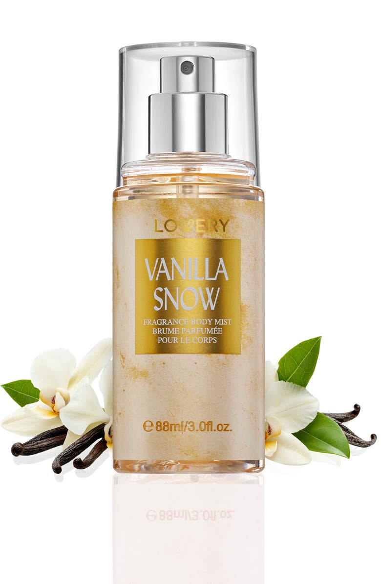 Lovery 3fl oz Fragrance Gift Body Mist Spray, Main, color, Vanilla Snow