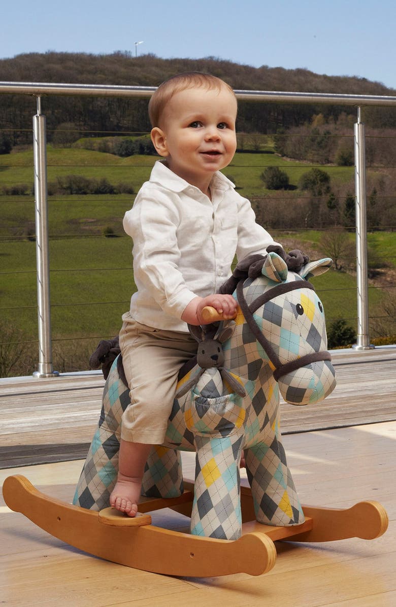 Little Bird Told Me Lewis & Fitz Rocking Horse & Stuffed Animal, Alternate, color, 