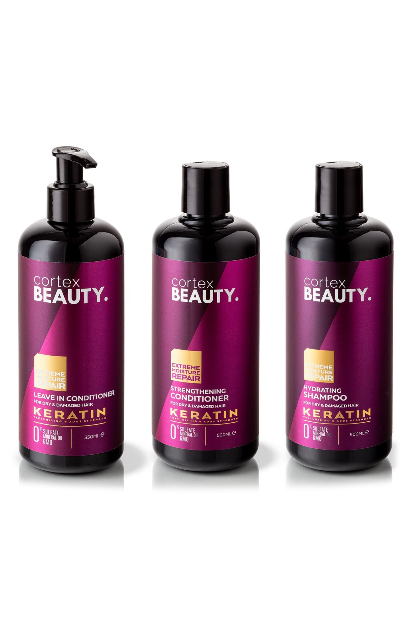 CORTEX BEAUTY Keratin 3-Piece Hair Care Set $98 Value