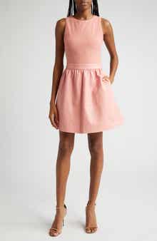 Alice + Olivia Chara Mixed Media Sleeveless Dress