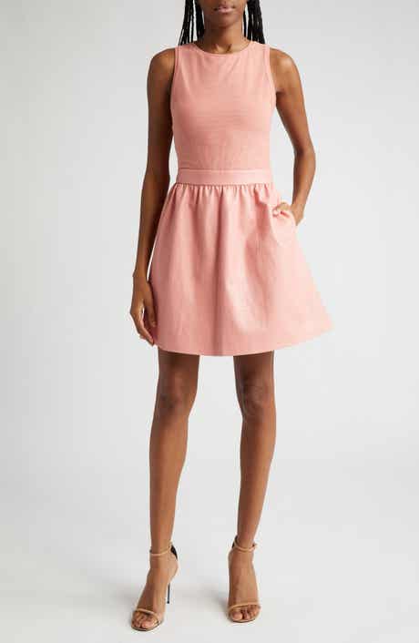 Chara Mixed Media Sleeveless Dress