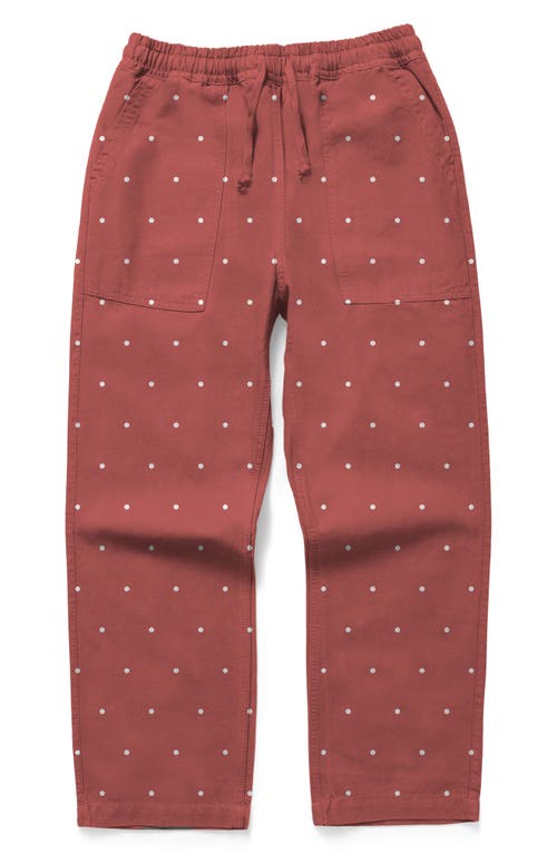 Service Works Polka Dot Cotton Canvas Drawstring Chef Pants In Multi