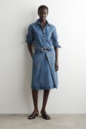 COS Denim A-Line Utility Skirt