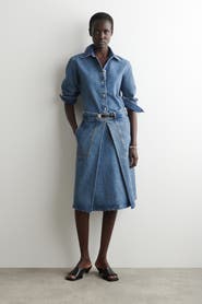 COS Denim A-Line Utility Skirt