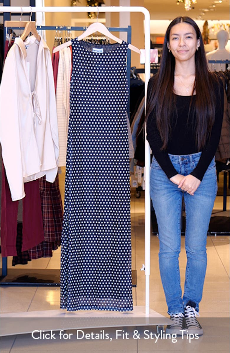Top of Mind Polka Dot Mesh Maxi Dress, sales video thumbnail