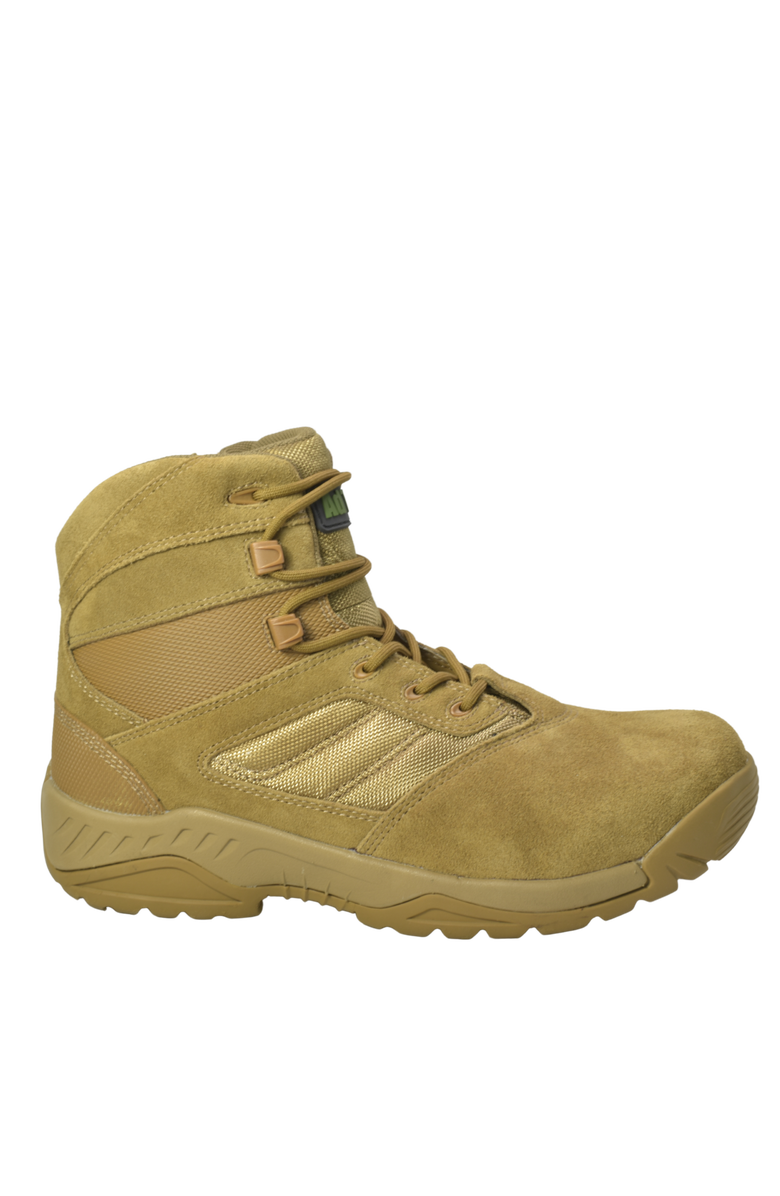 AdTec 6" Suede Leather Side Zipper Tactical Boots, Alternate, color, Coyote