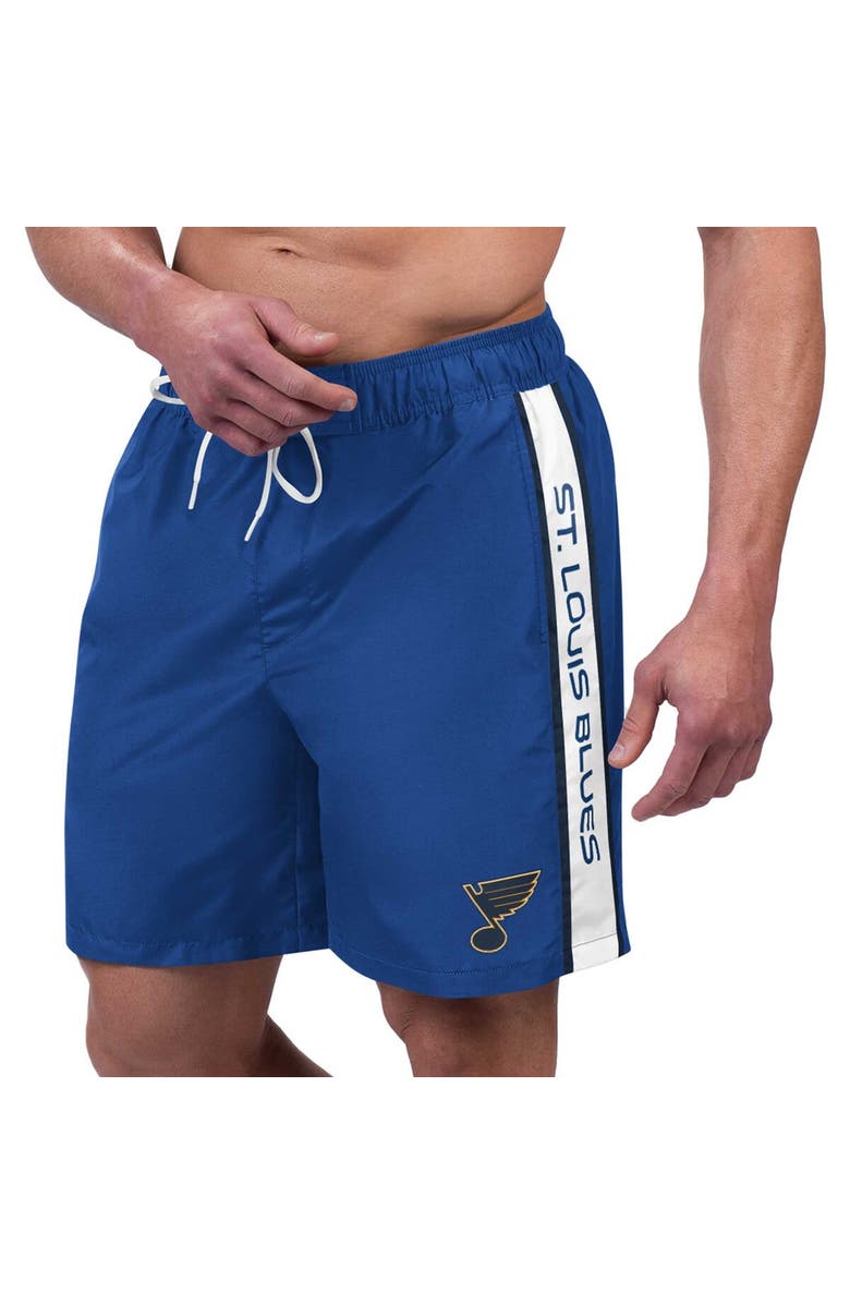 G-III SPORTS BY CARL BANKS Men's G-III Sports by Carl Banks Blue St. Louis Blues Streamline Volley Swim Trunks, Main, color, Blue