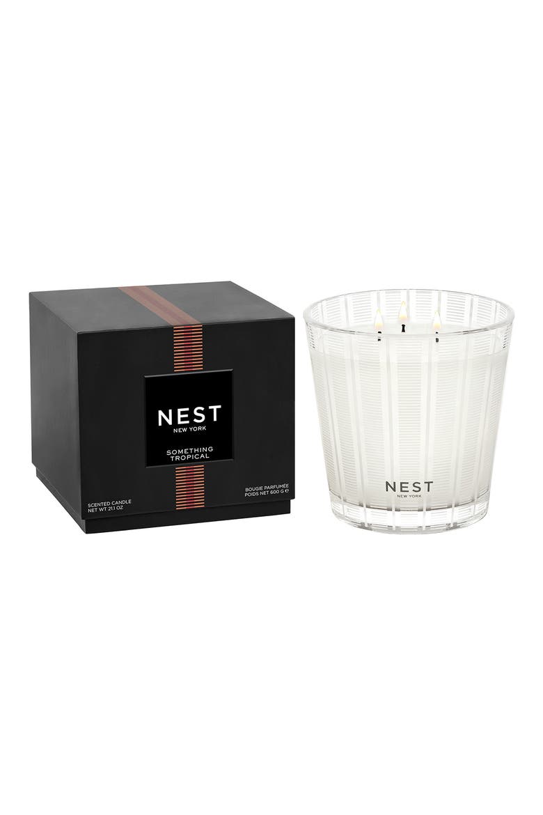 Something Tropical Scented Candle, Alternate, color, NO COLOR