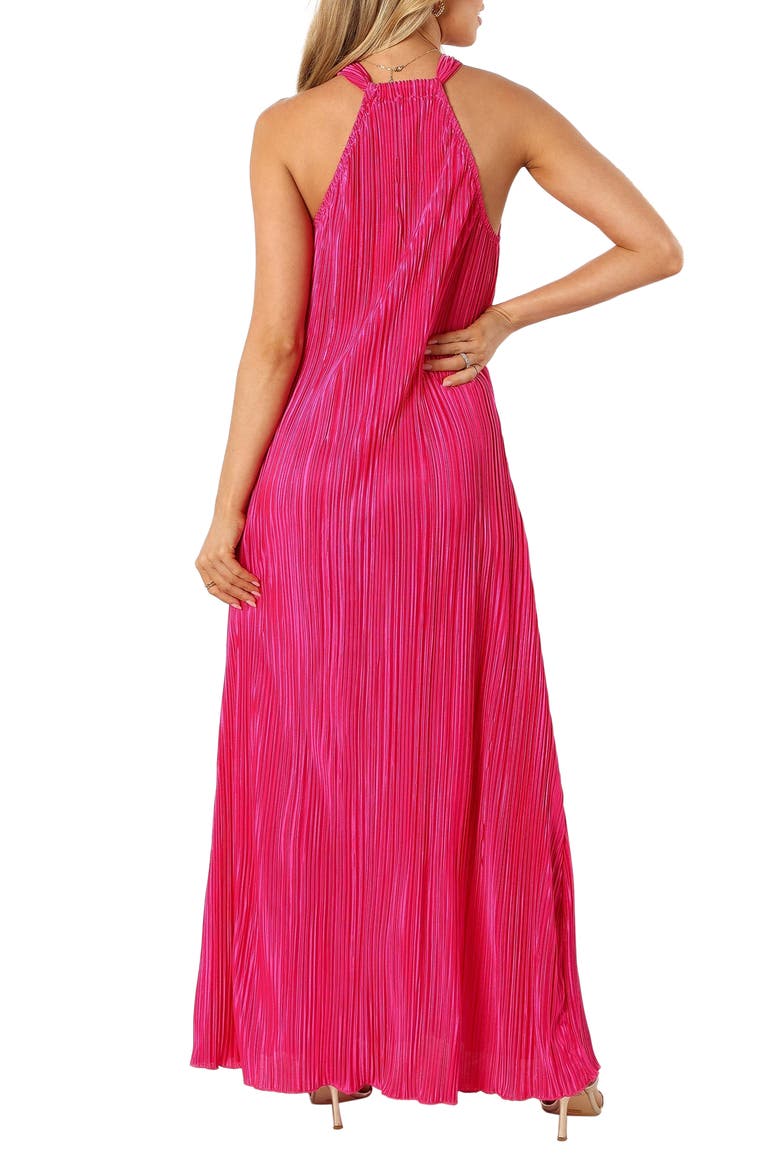 Melody Plissé Maxi Dress, Alternate, color, PINK