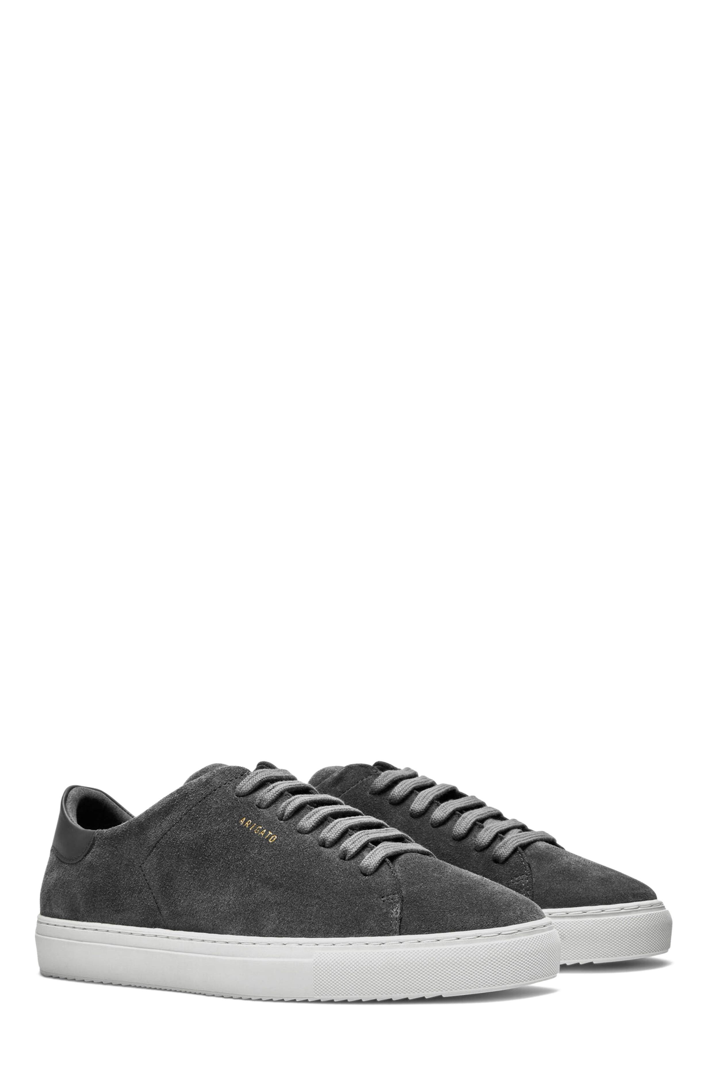 Axel Arigato Clean 90 Suede Sneaker, Alternate, color, Dark Grey/White