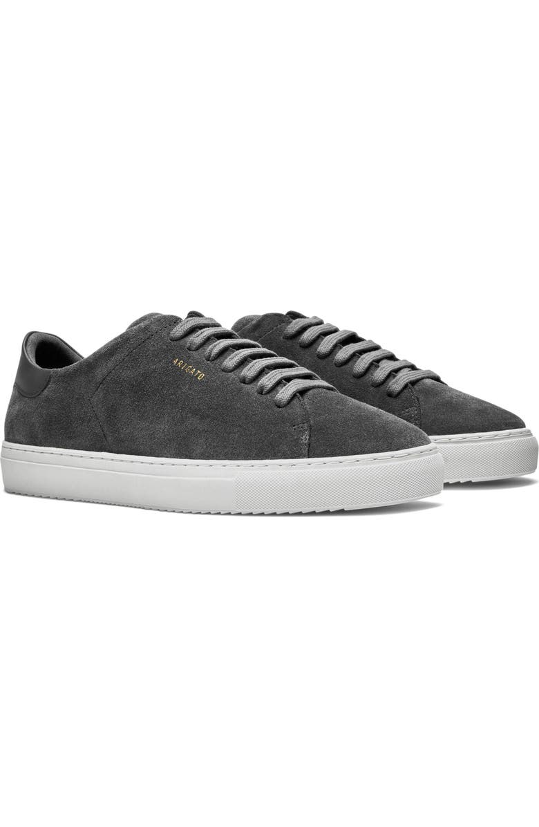Axel Arigato Clean 90 Suede Sneaker, Alternate, color, Dark Grey/White