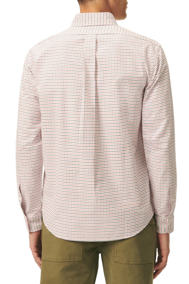 Friday Tattersall Check Cotton Oxford Cloth Button-Down Shirt, Alternate, color, WHITE MULTI