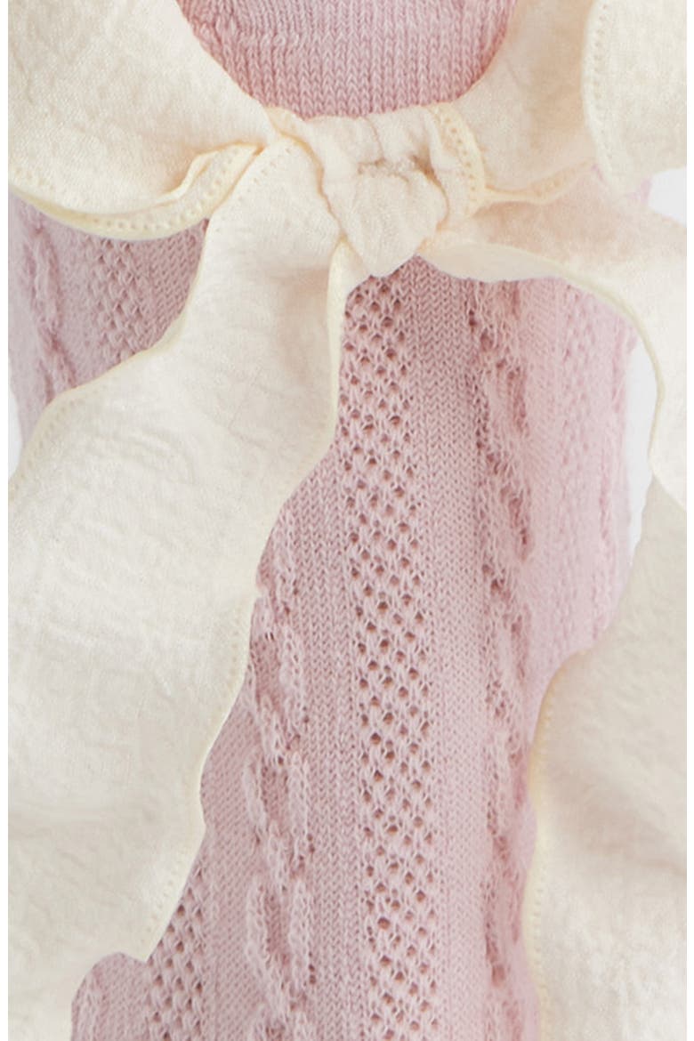 Mel Bow Crew Socks, Alternate, color, PINK