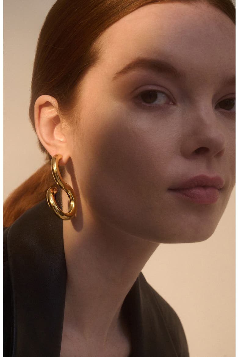 Whirl Drop Earrings, Alternate, color, GOLD