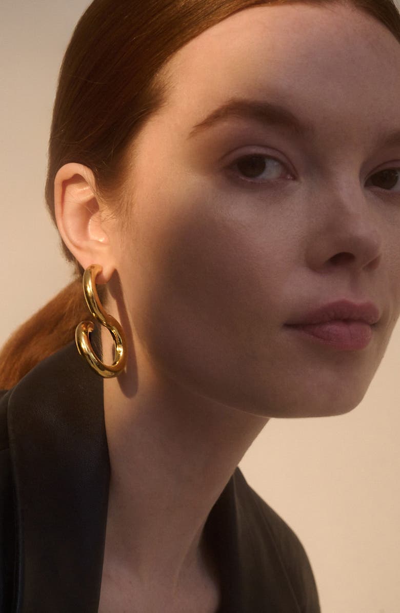 Lady Grey Whirl Drop Earrings, Alternate, color, Gold