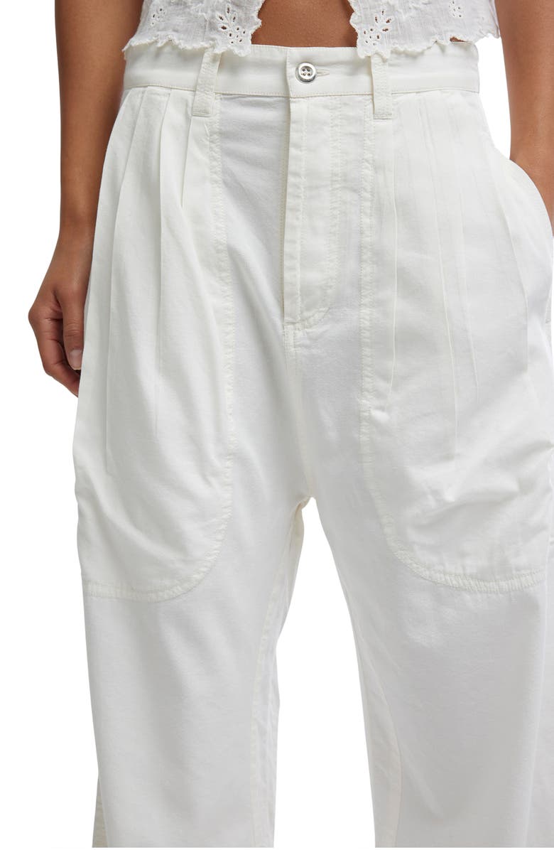 Free People Clover Drop Crotch Pants, Alternate, color, Tofu