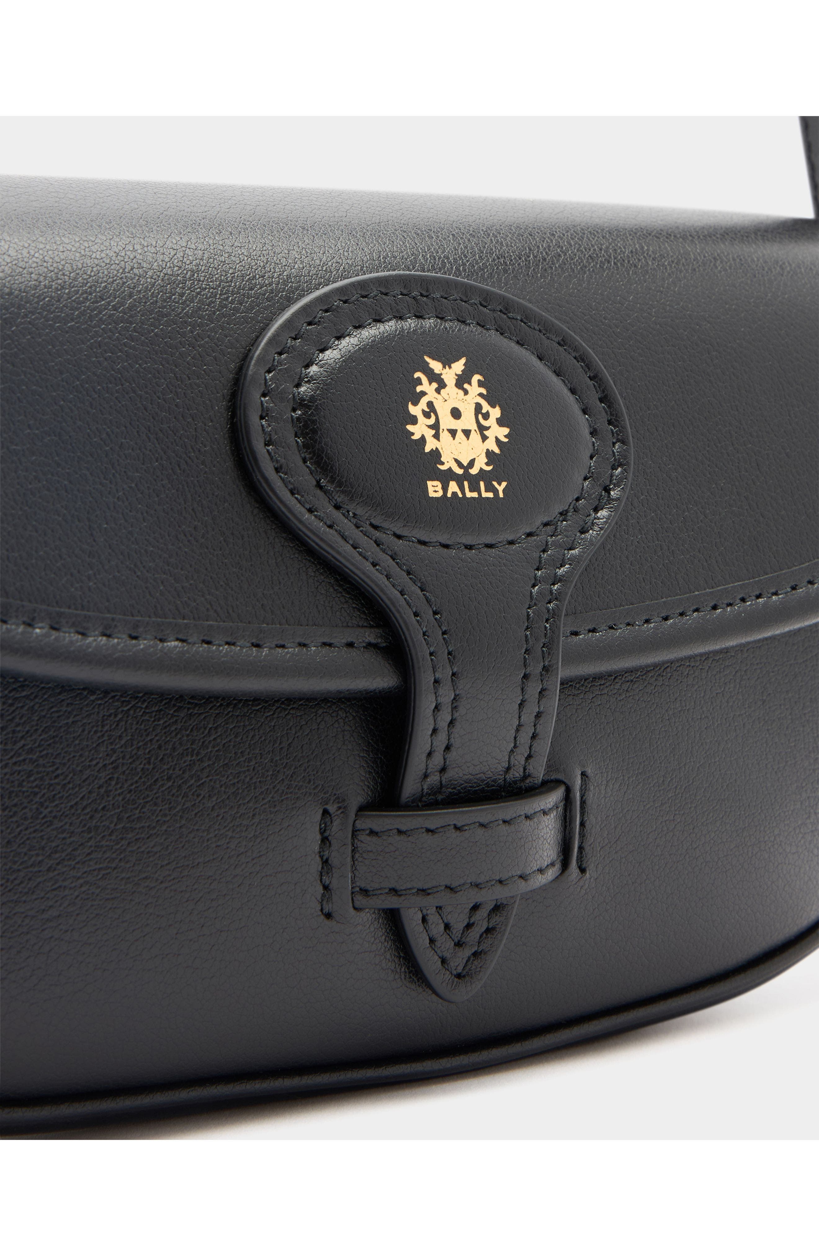 Bally Beckett Minibag in Calf Leather, Alternate, color, Black