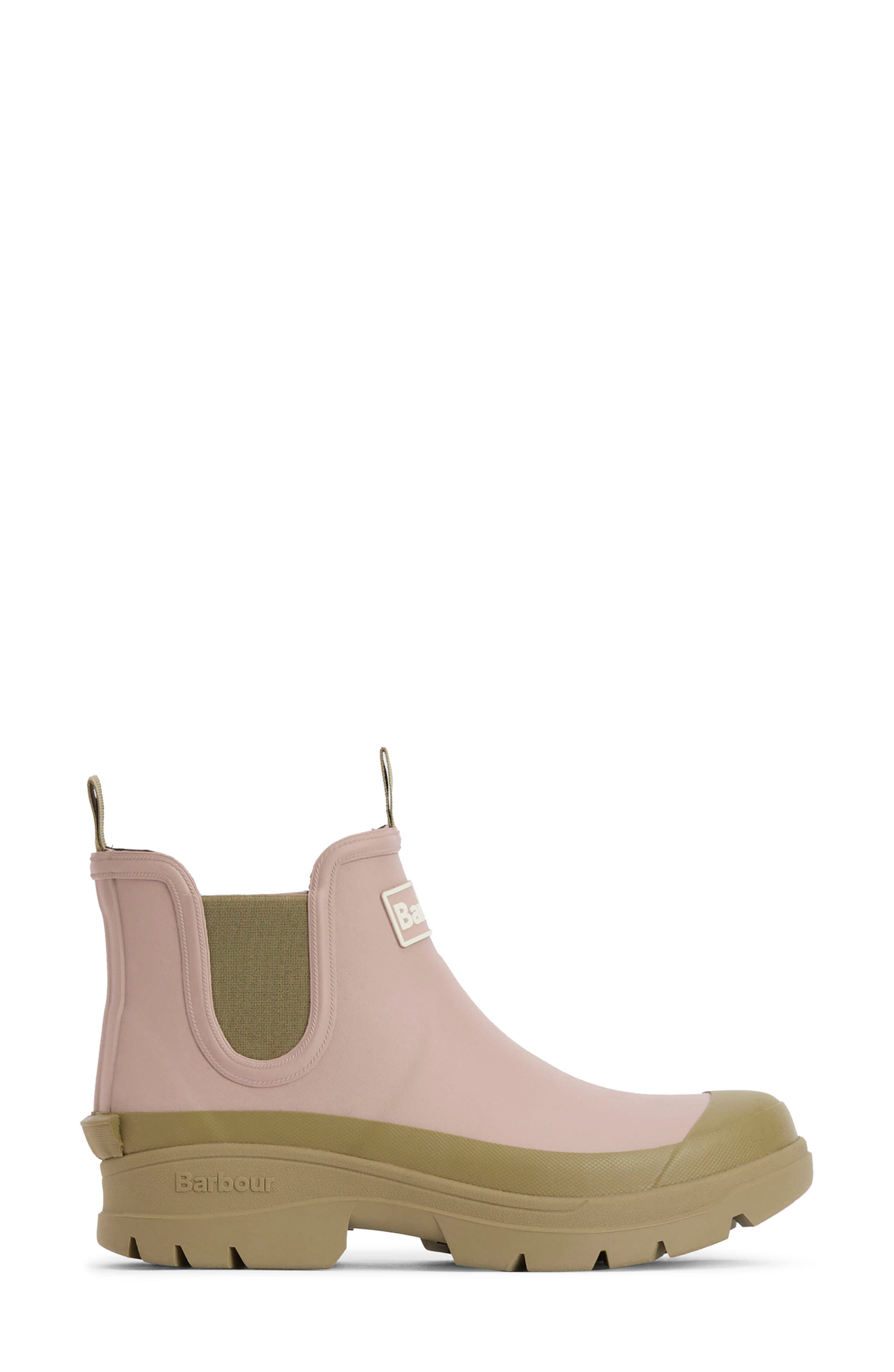 Nimbus Waterproof Chelsea Rain Boot, Alternate, color, GARDENIA PINK/ BLEACHED OLIVE