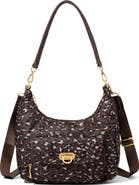 baggallini Coastal Flip Lock Half Moon Bag