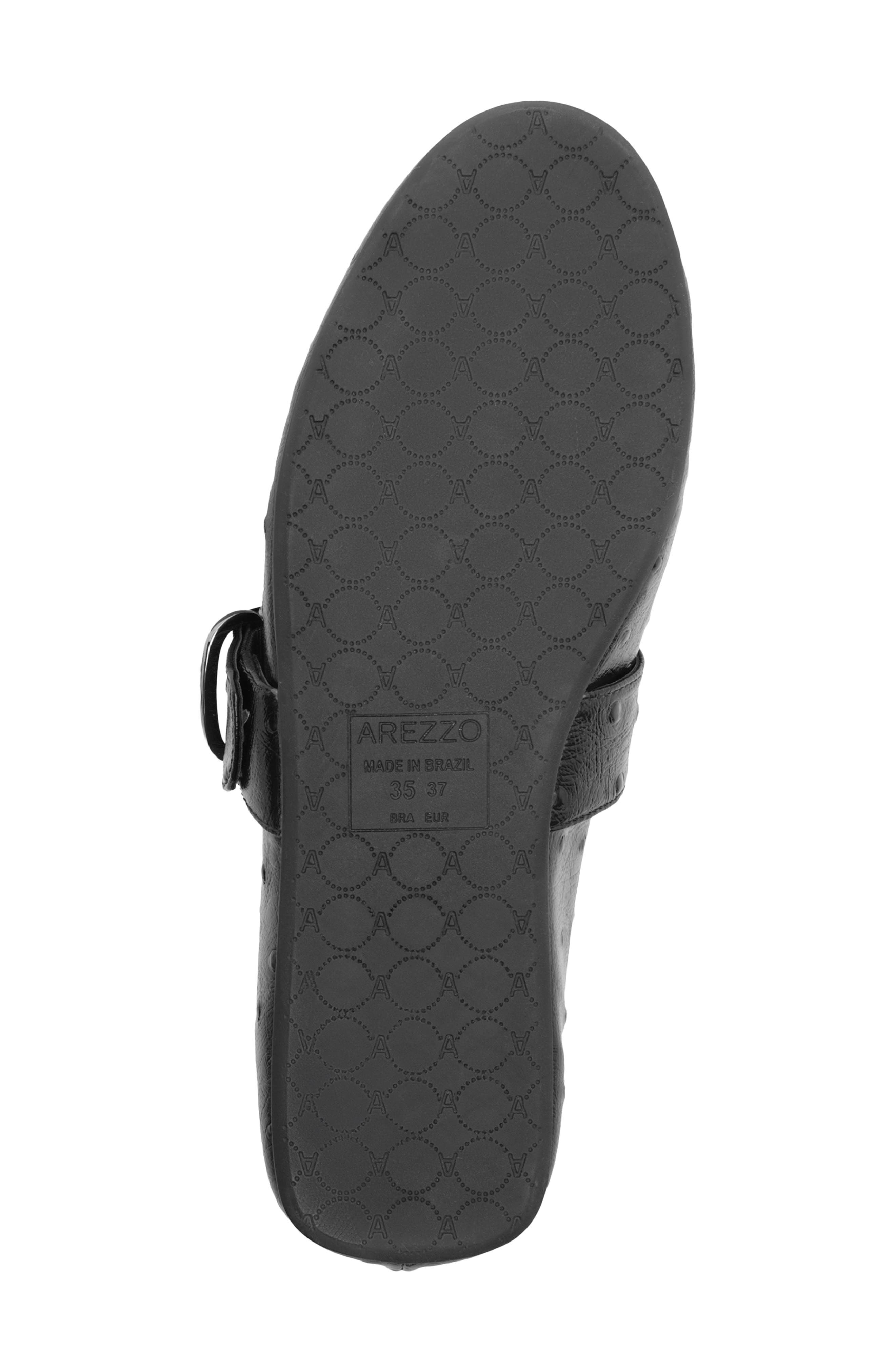 Arezzo Adeline Mary Jane Flat, Alternate, color, Black