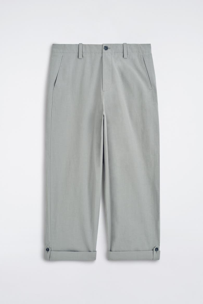 Relaxed-fit Straight-leg Cuffed Pants, Alternate, color, GRAY