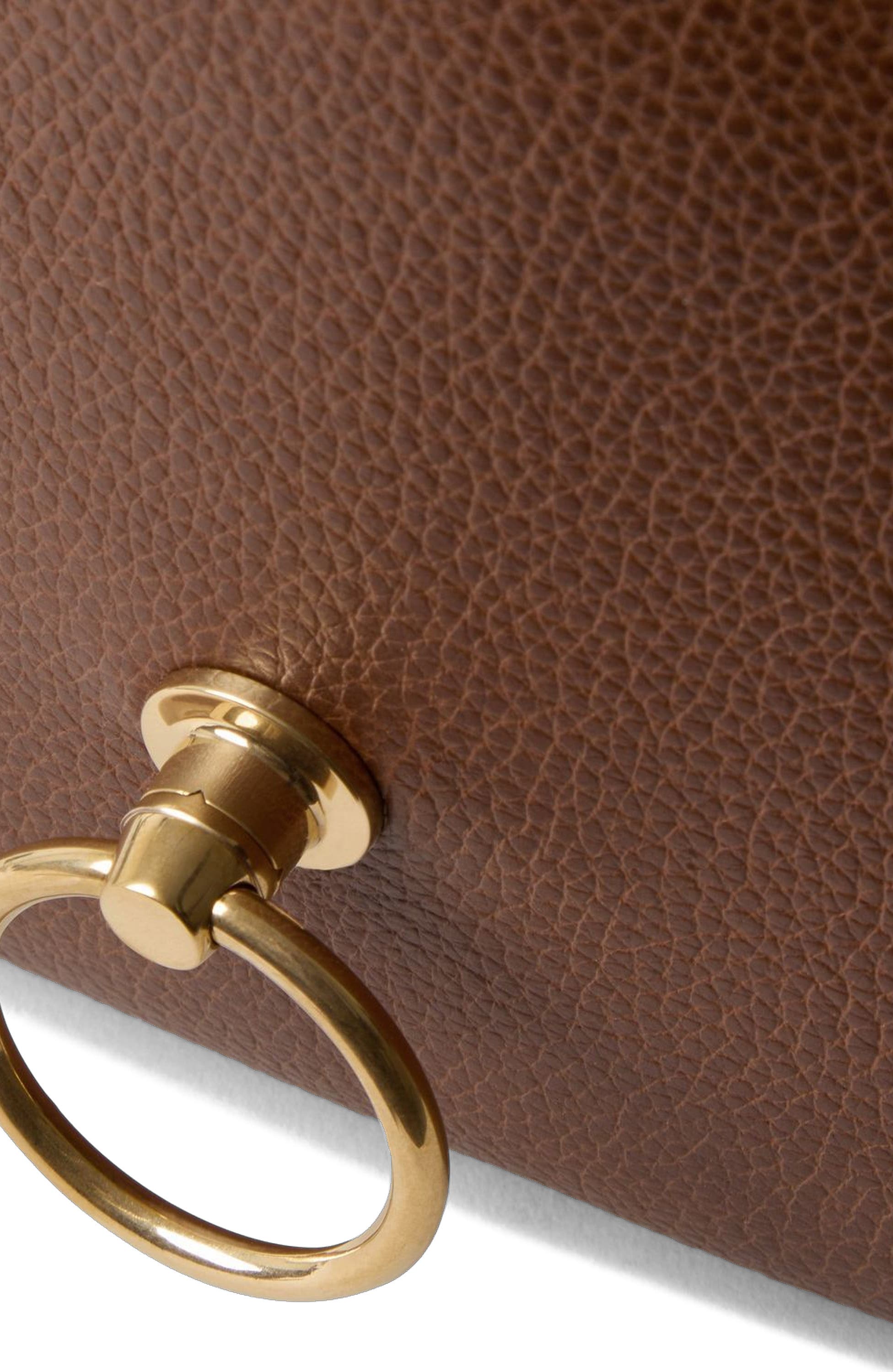 Mulberry Amberley Leather Satchel, Alternate, color, Oak