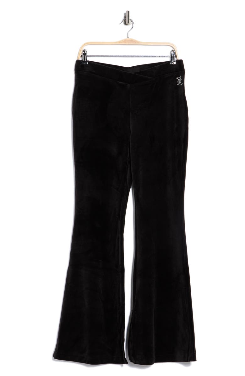 Juicy Couture Velvet Flare Leg Pants, Alternate, color,