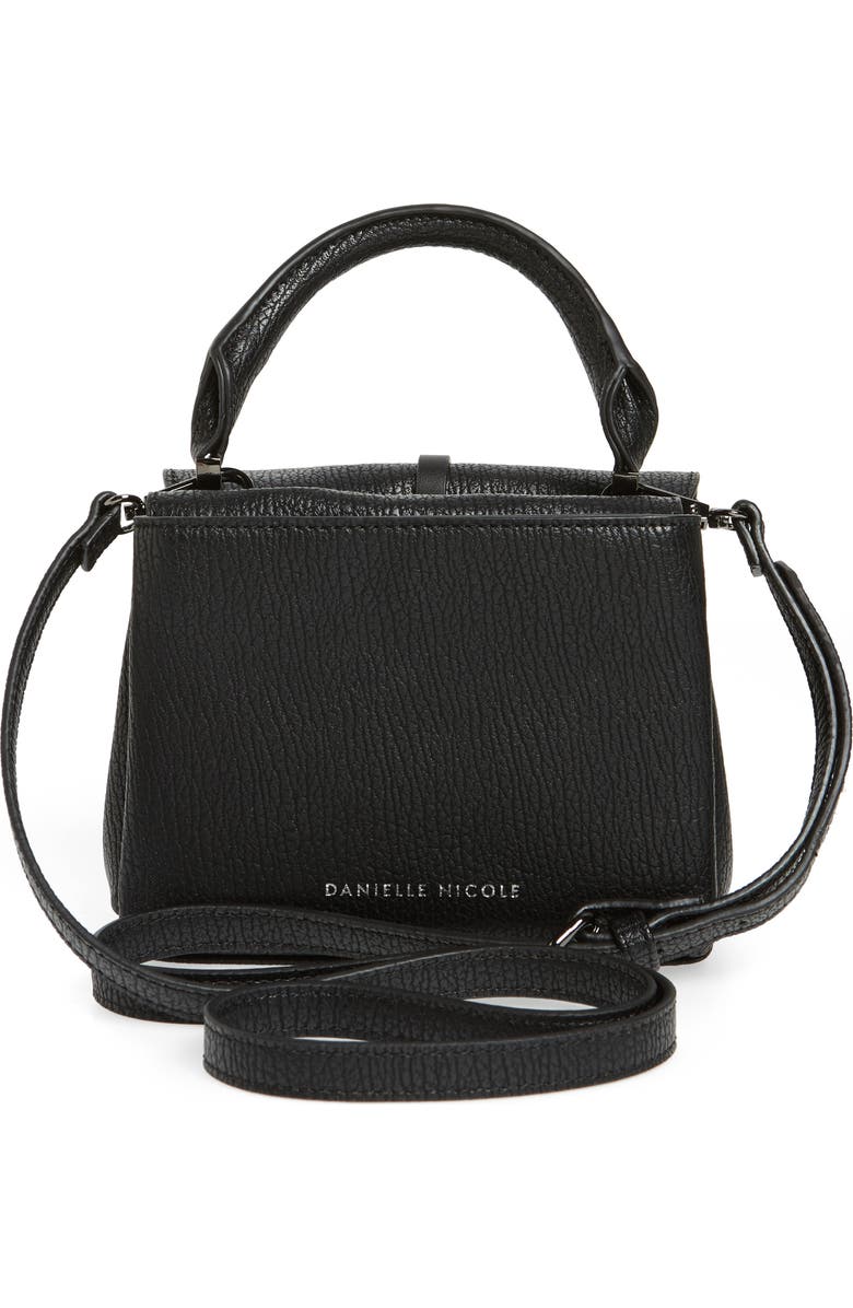 Danielle Nicole Mini Harlow Faux Leather Satchel, Alternate, color,