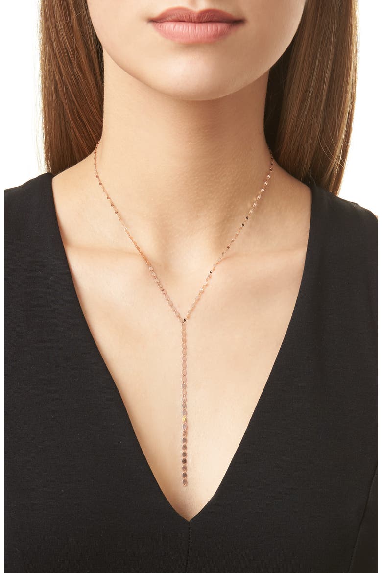 Jewelry 'Nude' Y-Necklace, Alternate, color, ROSE GOLD