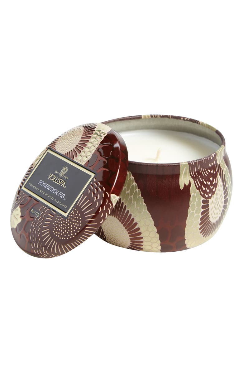 Voluspa Forbidden Fig Mini Tin Candle, Main, color, Forbidden Fig