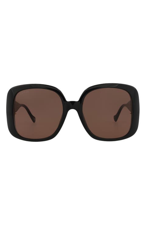 57mm Square Sunglasses