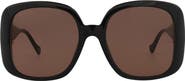Gucci 57mm Square Sunglasses