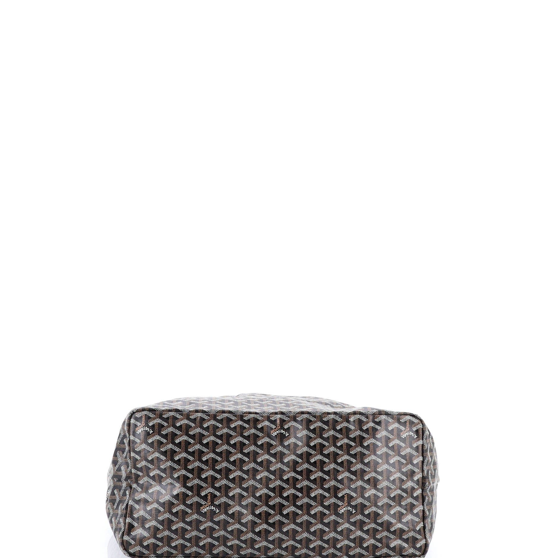 Pre-Owned Goyard Saint Louis Tote Coated Canvas GM, Alternate, color, Brown