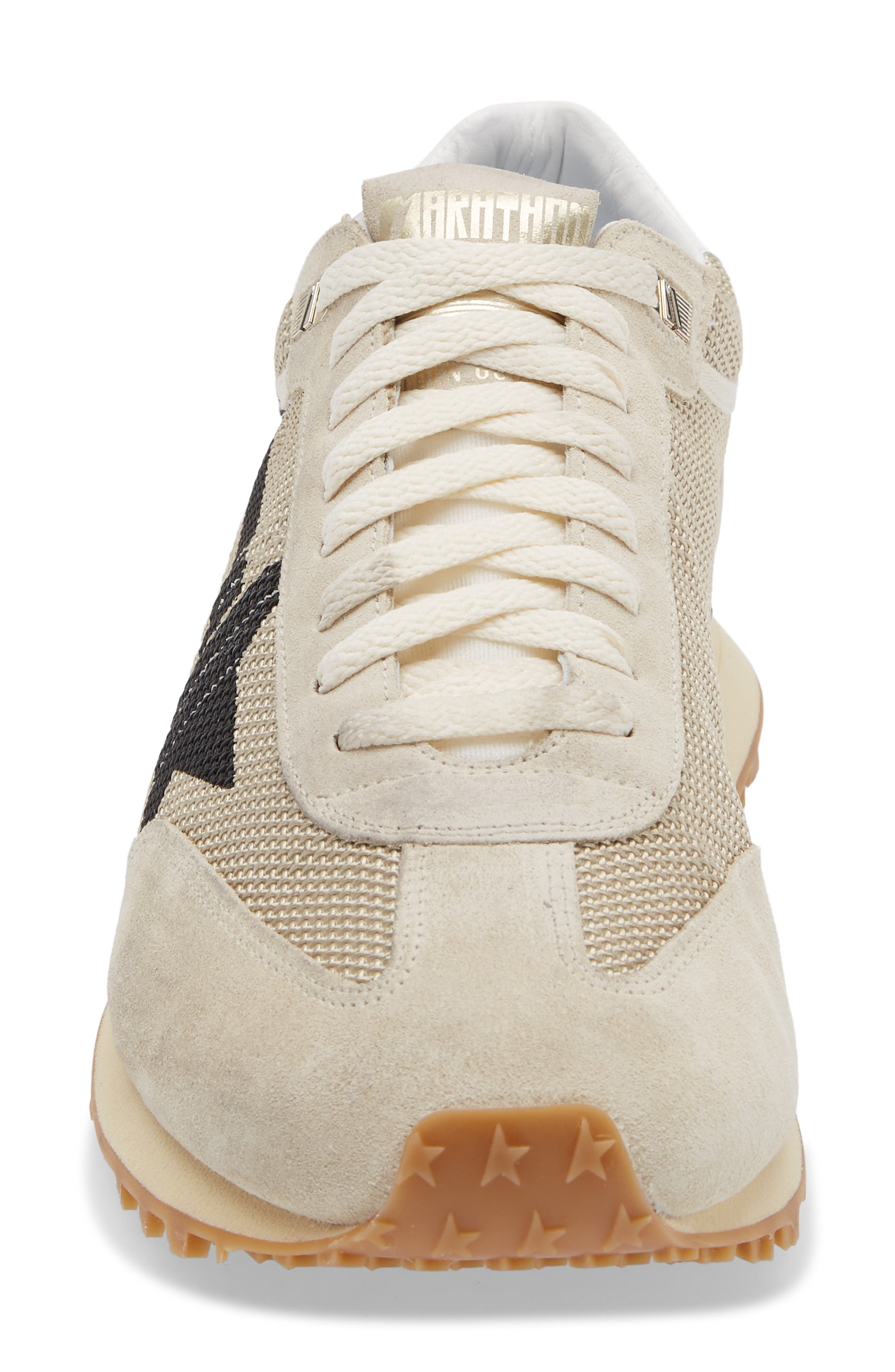 Golden Goose Running Marathon Sneaker, Alternate, color, Beige/Black