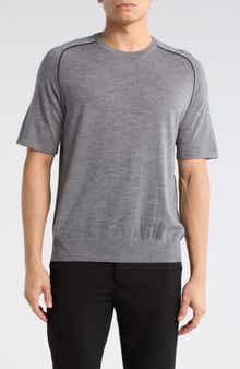 Helmut Lang Contrast Piping Wool T-Shirt