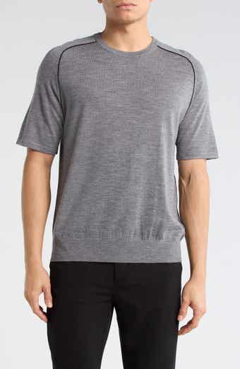 Helmut Lang Contrast Piping Wool T-Shirt