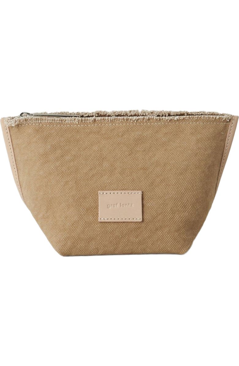 Graf Lantz Hana Canvas Pouch, Main, color, Sand